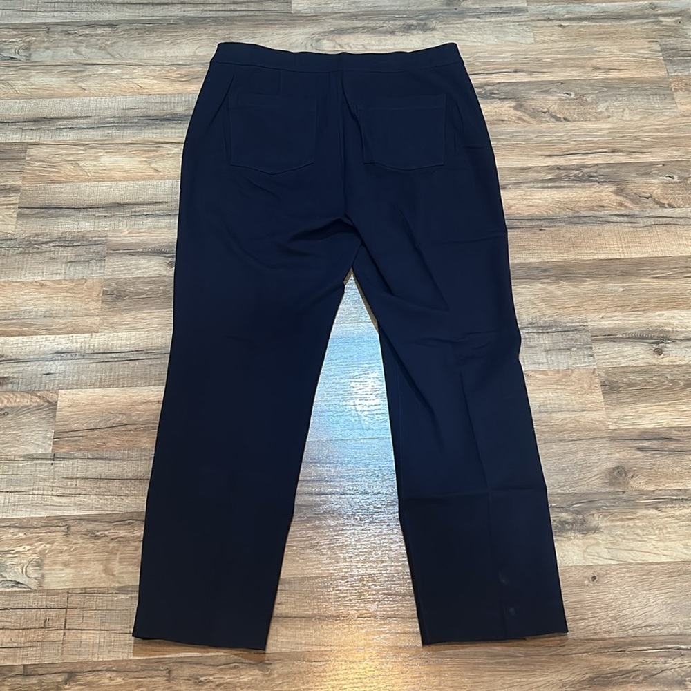 SPANX POLISHED ANKLE SLIM PANTS WOMEN NAVY Sz XL TALL NEW - Picture 2 of 10
